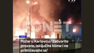 Požar u firmi u Karlovcu